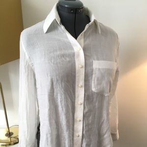 Free people oversized collar shirt